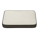 Gusset Orthopedic Bed, rectangle, cream and charcoal, 36" x 27"