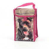 "I Love My Pit Bull" Lunch Tote, purple, 9"